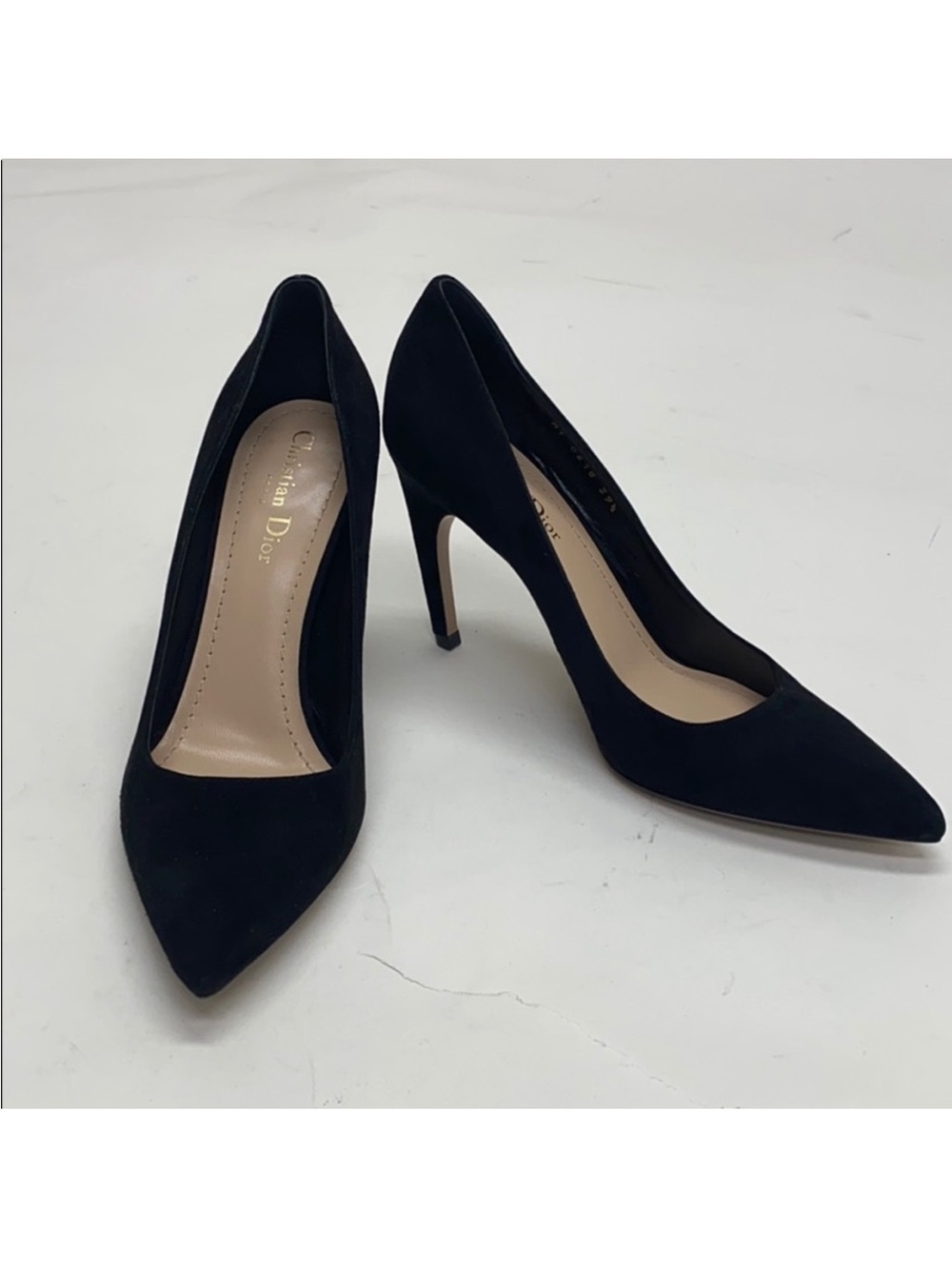 Dior Black Suede Pointed-Toe Stiletto Heels
